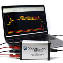 Load image into Gallery viewer, Joulescope with MacBook, oscilloscope view